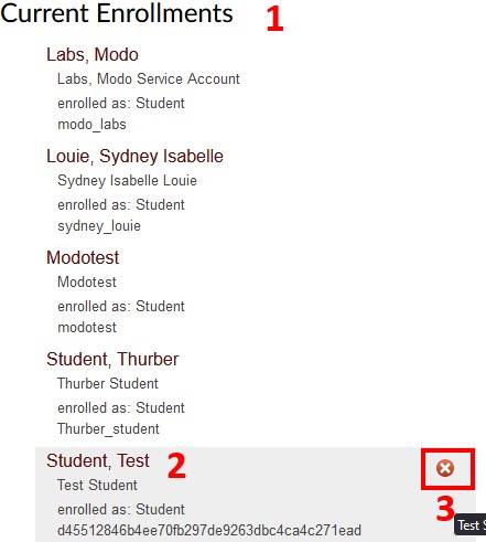 the Current Enrollment section with numbers connecting to the text above